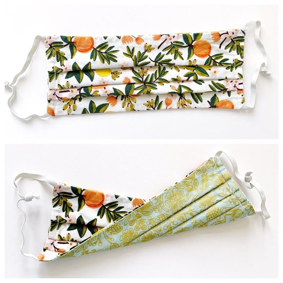 Accessories - LAST ONE! Reversible Citrus & Metallic Mint Mask